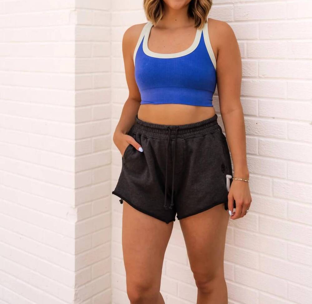 NEW FREE PEOPLE go to colorblock sports bra in electric shock combo